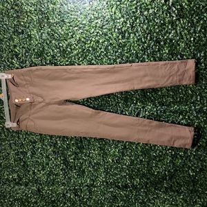 Army Green High Waist Jeggings